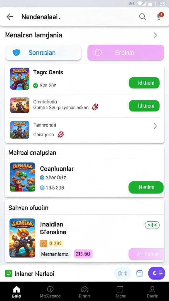 Tampilan awal BARA22 yang menarik dan interaktif.