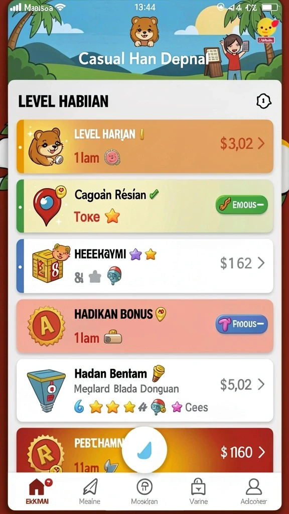 Karakter unik yang siap menemani petualanganmu.