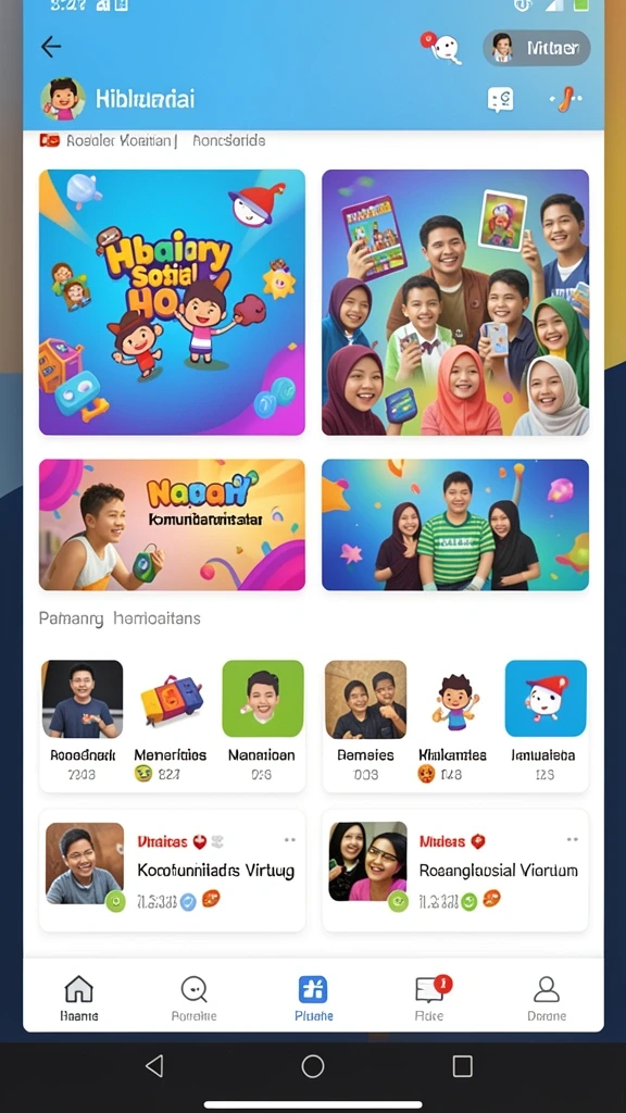 Fitur interaksi sosial yang menyenangkan.