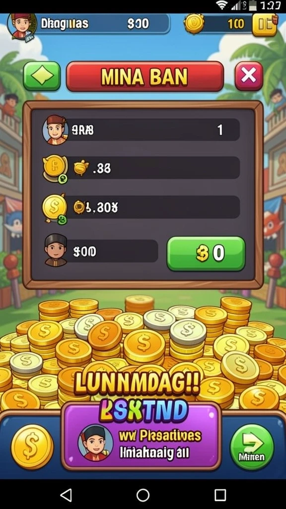 Karakter unik yang dapat dipilih untuk permainan.