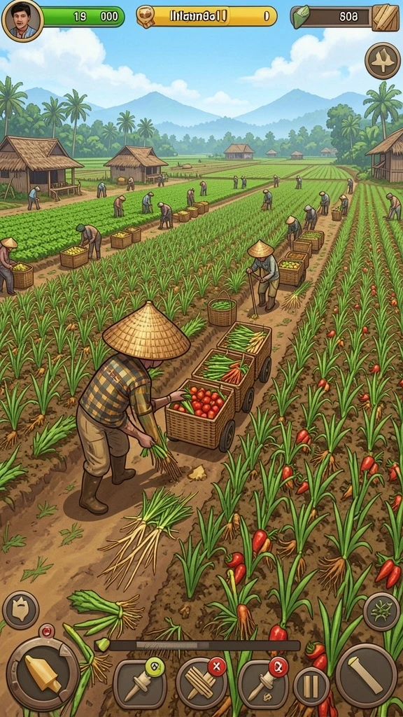 Karakter yang beragam dengan desain unik.