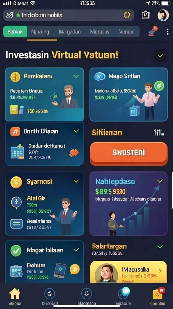 Tampilan awal yang menarik dan antarmuka pengguna yang sederhana.