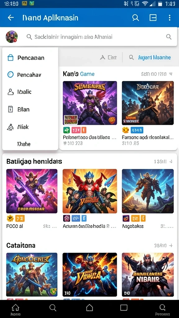 Tampilan antarmuka yang intuitif dan menarik.