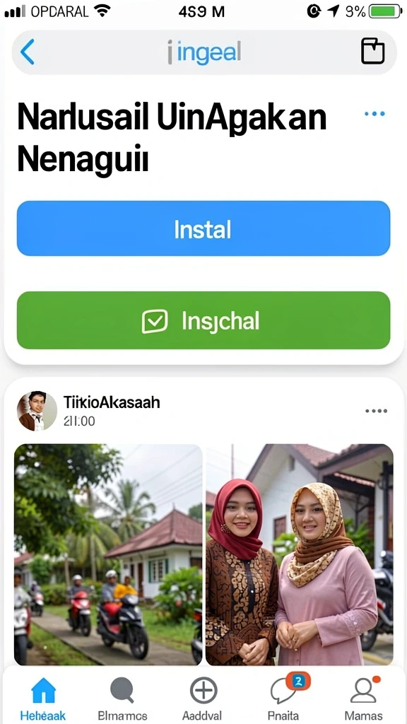 Tampilan antarmuka menarik dan mudah dinavigasi.