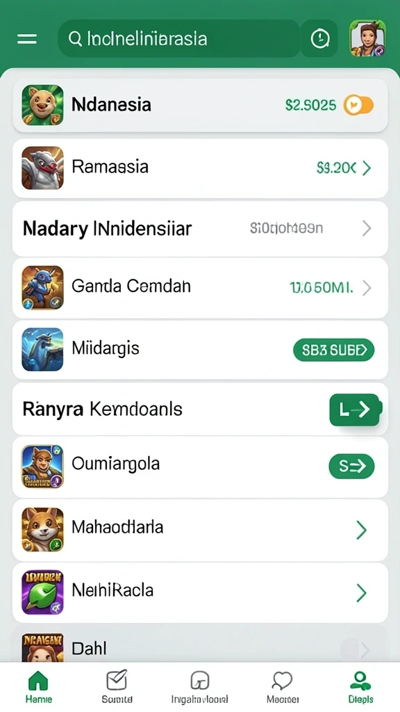 Tampilan antarmuka utama yang menarik.