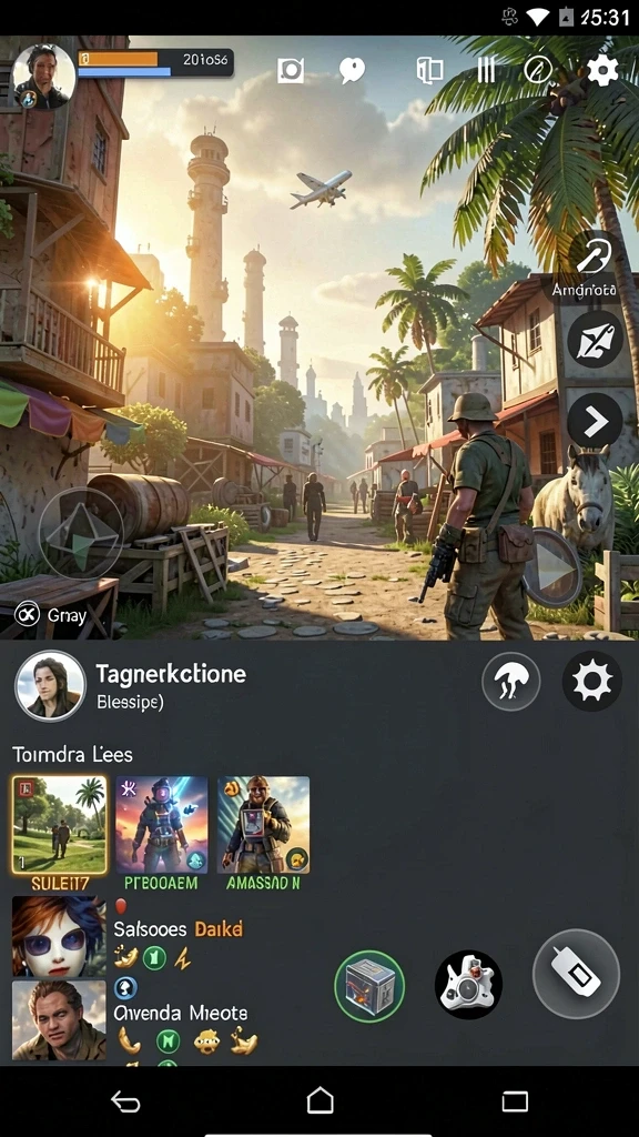 Screenshot menunjukkan variasi permainan yang tersedia.