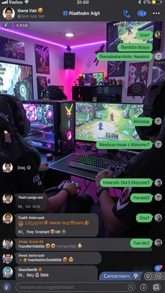 Level permainan yang menantang dan penuh warna.