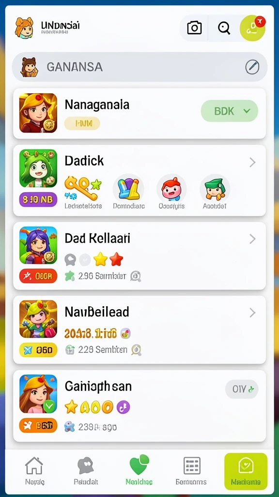 Karakter-karakter unik yang menarik.