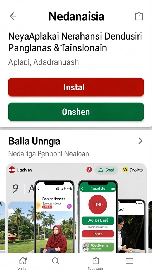 Tampilan awal aplikasi RUPIAHTOTO yang menarik.