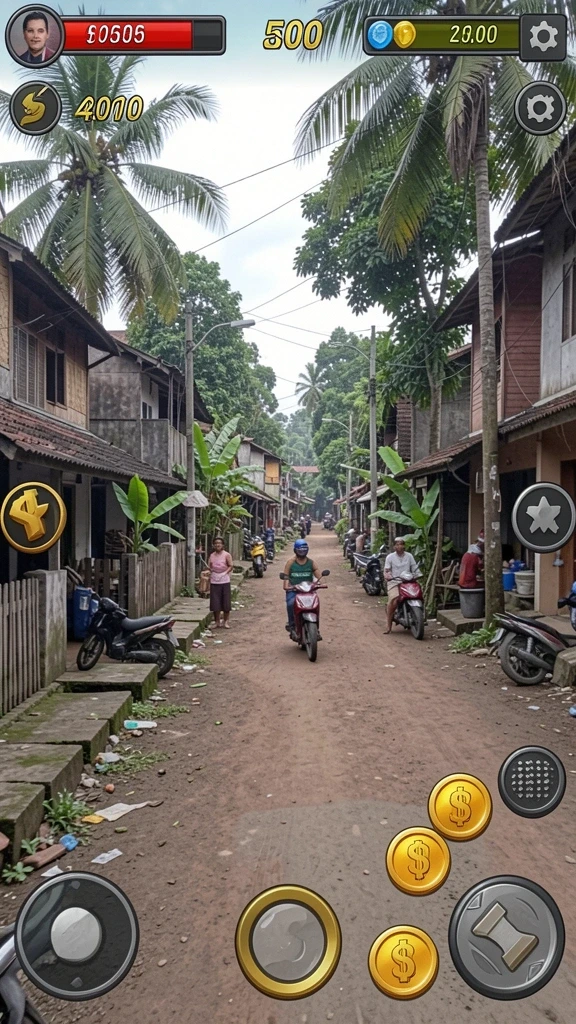 Tangkapan layar menunjukkan aksi seru di dalam permainan.