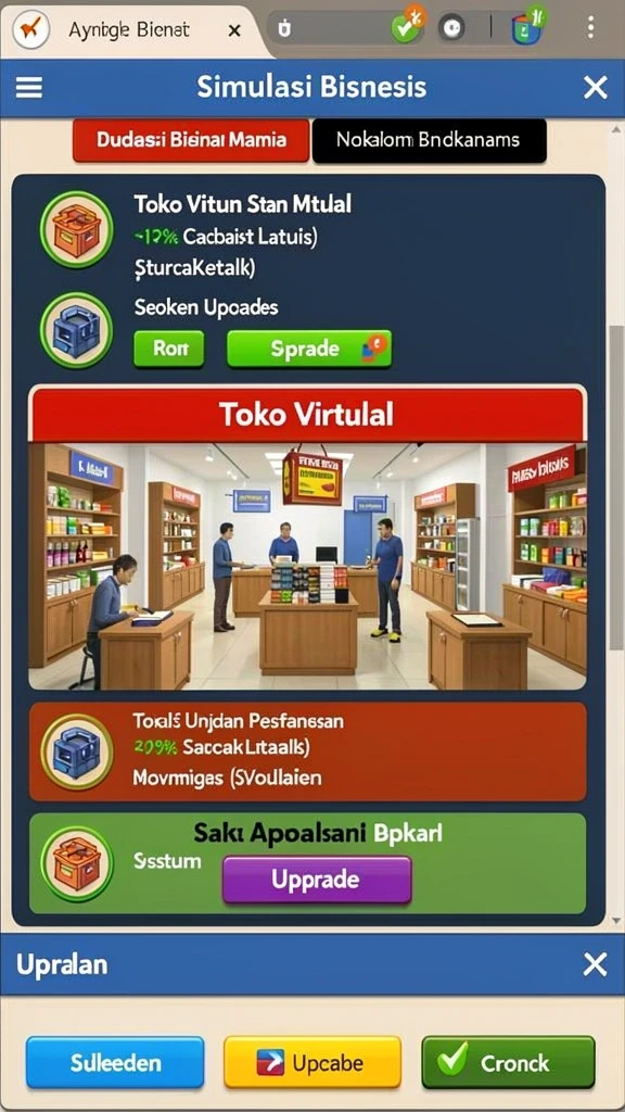 Tampilan antarmuka yang bersih dan menarik.